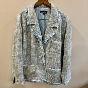 Penningtons Blue Tweed Blazer
